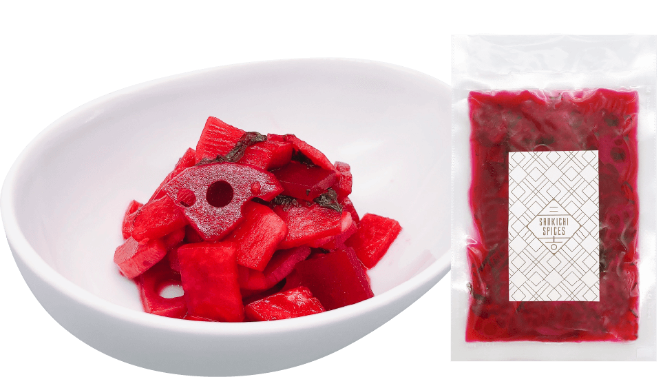 ビーツの福神漬けの写真